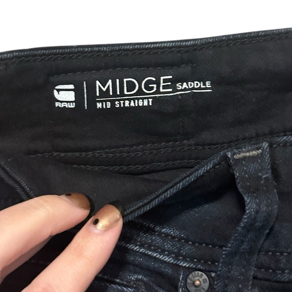 G-Star Raw MIDGE SADDLE STRAIGHT JEANS Size 24 - Picture 4 of 7